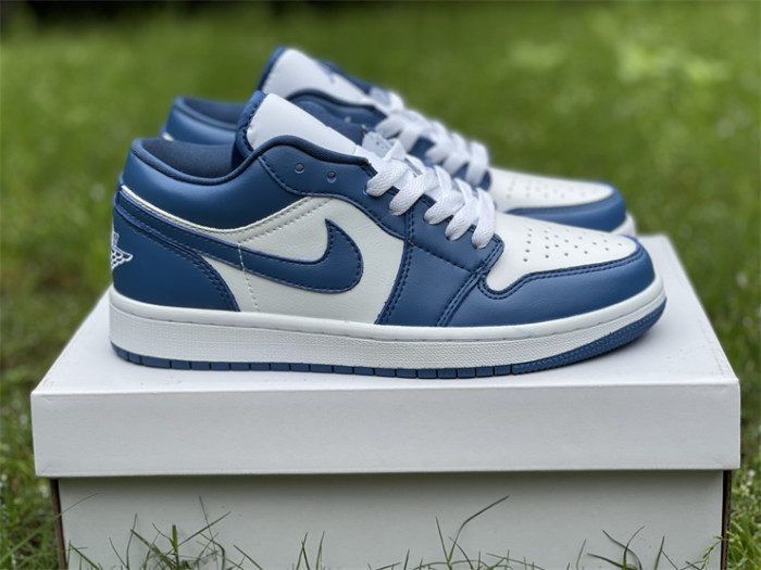 Authentic Air Jordan 1 Low “Marina Blue”