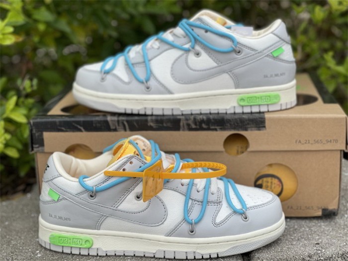 Authentic OFF-WHITE x Nike Dunk Low “The 50” DM1602 115