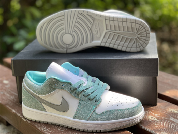 Authentic Air Jordan 1 Low New Emerald