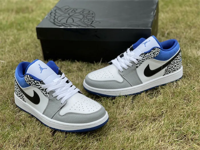 Authentic Air Jordan 1 Low True Blue