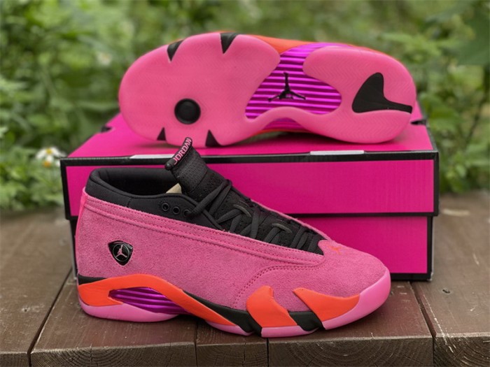 Authentic Air Jordan 14 Low “Shocking Pink” WMNS