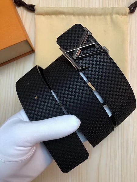 Super Perfect Quality LV Belts(100% Genuine Leather Steel Buckle)-3919