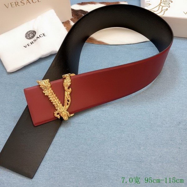 Super Perfect Quality Versace Belts(100% Genuine Leather,Steel Buckle)-780