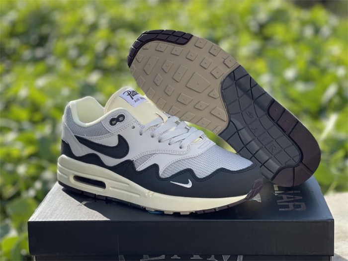 Authentic Patta x Nike Air Max 1 Black Grey