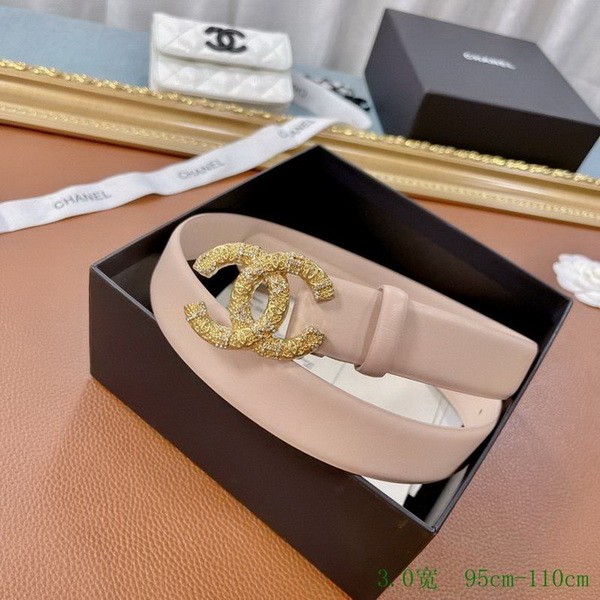 Super Perfect Quality CHNL Belts(100% Genuine Leather,steel Buckle)-214