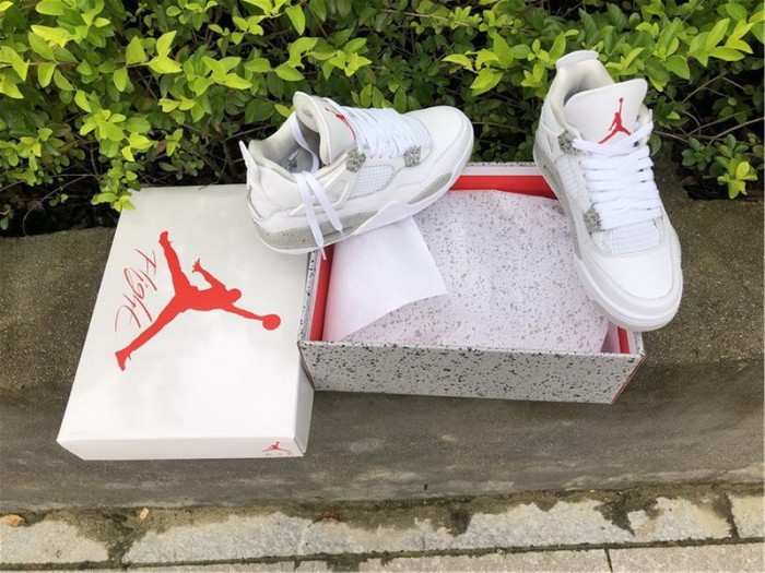 Authentic Air Jordan 4 “White Oreo”