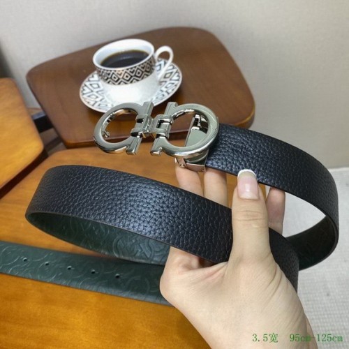Super Perfect Quality Ferragamo Belts(100% Genuine Leather,steel Buckle)-1689