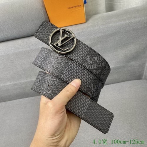 Super Perfect Quality LV Belts(100% Genuine Leather Steel Buckle)-3015