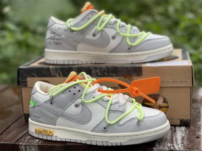 Authentic OFF-WHITE x Nike Dunk Low “The 50” DM1602 128