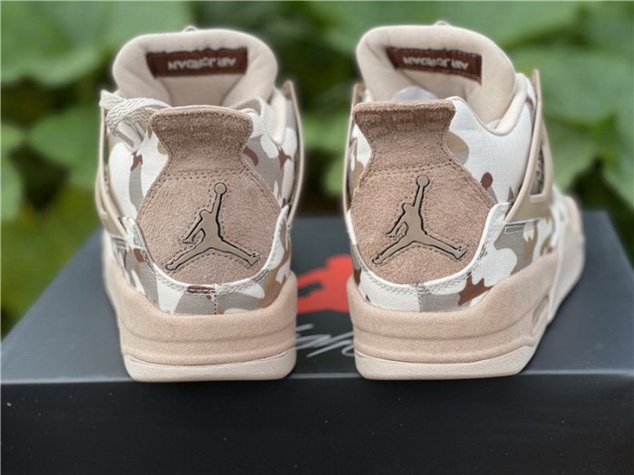 Authentic Aleali May x Air Jordan 4 “Camo” GS