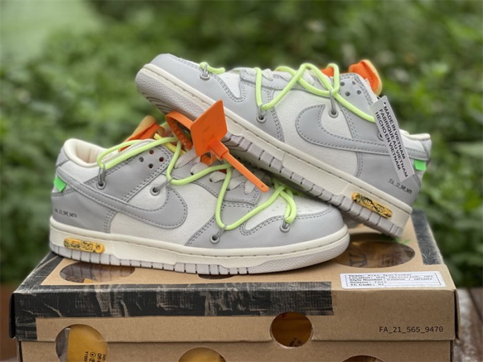 Authentic OFF-WHITE x Nike Dunk Low “The 50” DM1602 128