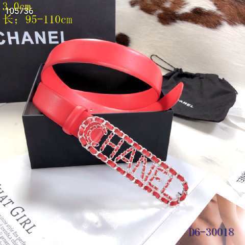Super Perfect Quality CHNL Belts(100% Genuine Leather,steel Buckle)-203