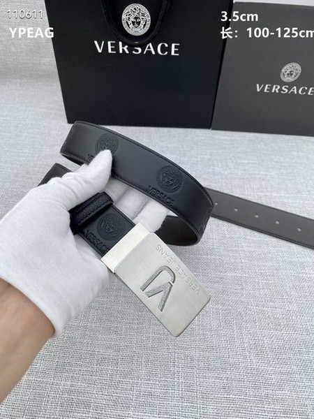Super Perfect Quality Versace Belts(100% Genuine Leather,Steel Buckle)-599