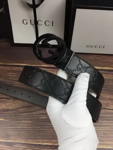 Super Perfect Quality G Belts(100% Genuine Leather,steel Buckle)-3541