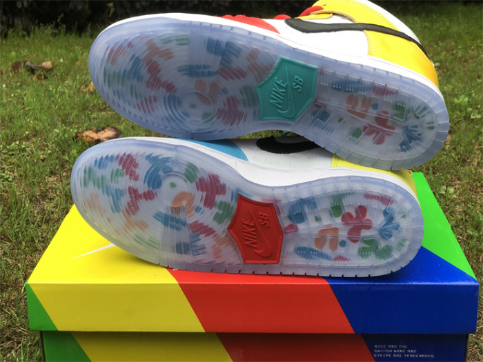 Authentic Fro skate x Nike SB Dunk High All Love No Hate