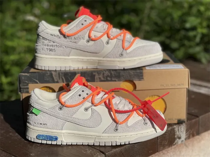 Authentic OFF-WHITE x Nike Dunk Low “The 50” DM0950 116