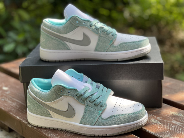 Authentic Air Jordan 1 Low New Emerald