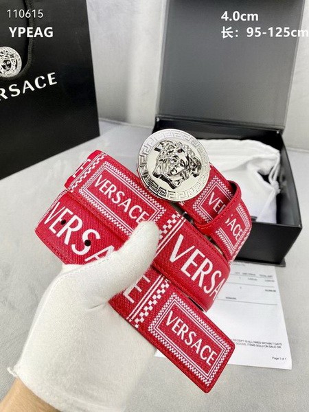 Super Perfect Quality Versace Belts(100% Genuine Leather,Steel Buckle)-1690