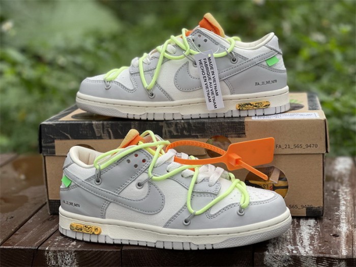 Authentic OFF-WHITE x Nike Dunk Low “The 50” DM1602 128