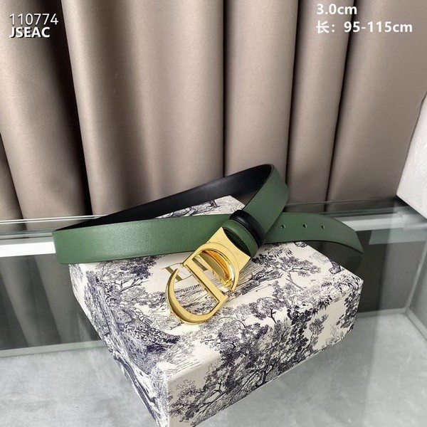 Super Perfect Quality Dior Belts(100% Genuine Leather,steel Buckle)-982