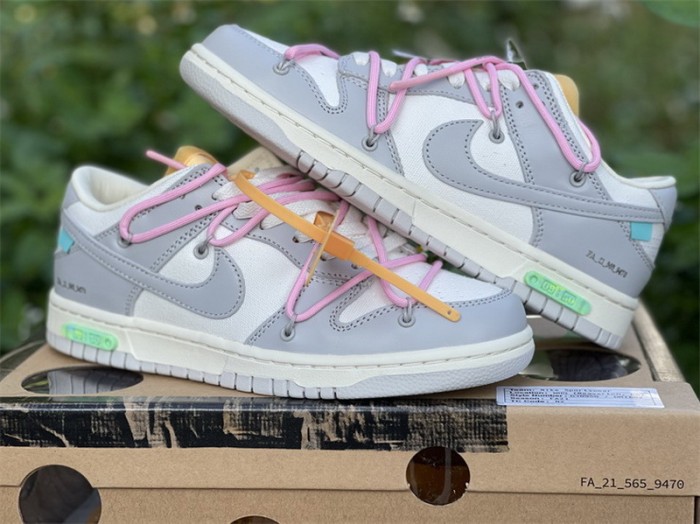 Authentic OFF-WHITE x Nike Dunk Low “The 50” DM1602 109