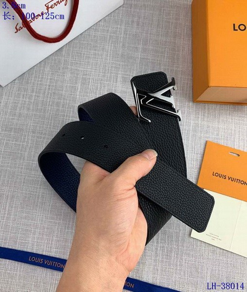 Super Perfect Quality LV Belts(100% Genuine Leather Steel Buckle)-3664