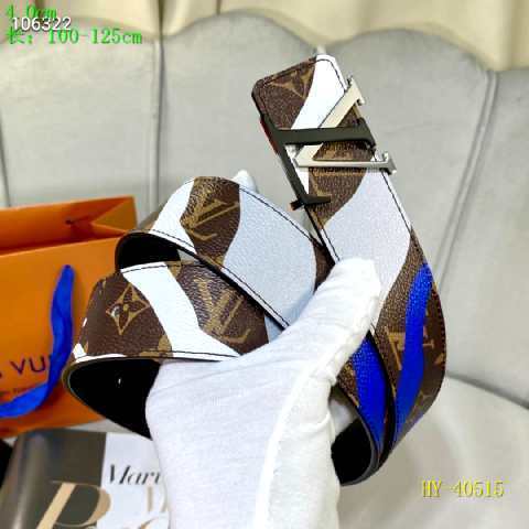 Super Perfect Quality LV Belts(100% Genuine Leather Steel Buckle)-2486