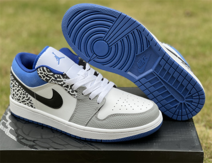 Authentic Air Jordan 1 Low True Blue