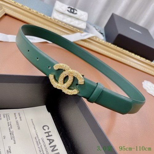 Super Perfect Quality CHNL Belts(100% Genuine Leather,steel Buckle)-215
