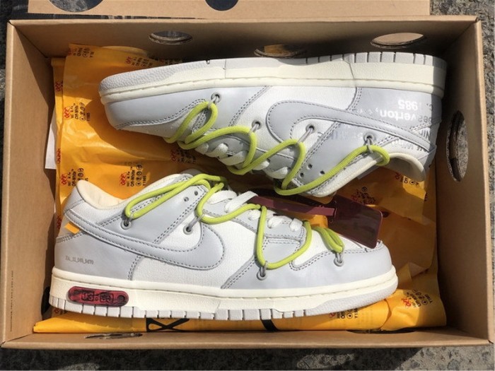 Authentic OFF-WHITE x Nike Dunk Low “The 50” DM1602