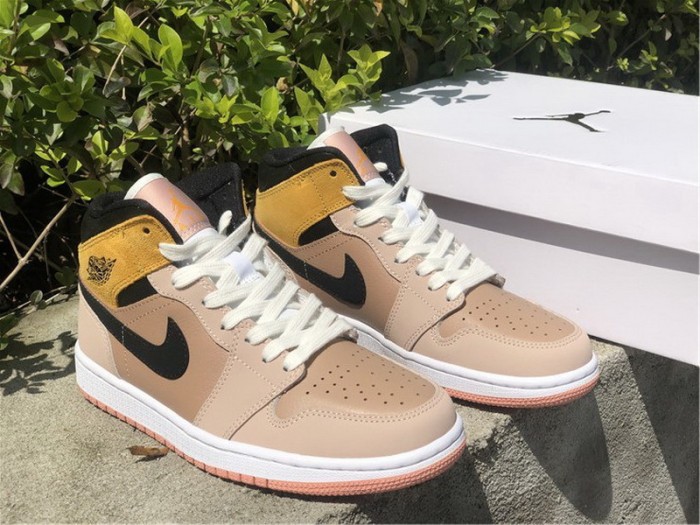 Authentic Air Jordan 1 Mid SE “Particle Beige” Women Size