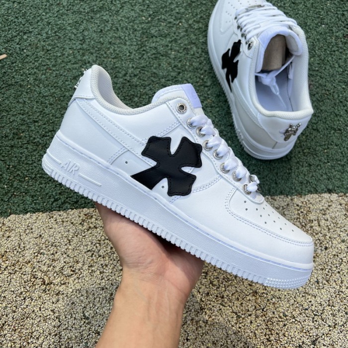 Authentic Chrome Heart x Air Force 1 Low White