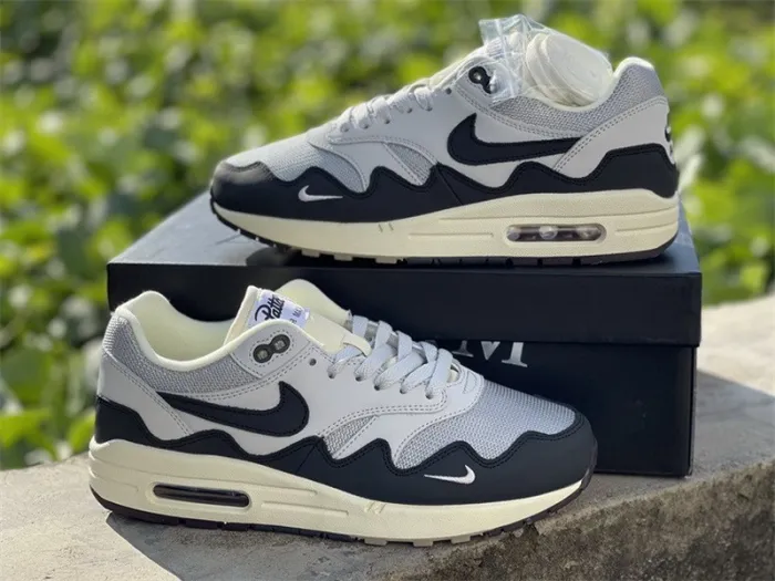 Authentic Patta x Nike Air Max 1 Black Grey