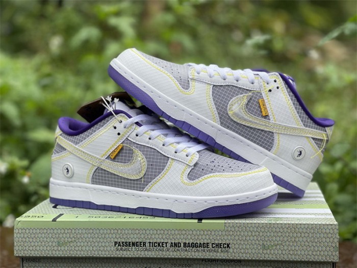 Authentic Union x Nike Dunk Low Purple Yellow