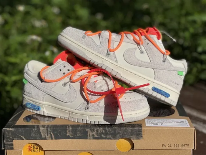 Authentic OFF-WHITE x Nike Dunk Low “The 50” DM0950 116
