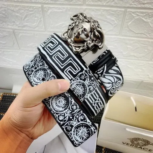 Super Perfect Quality Versace Belts(100% Genuine Leather,Steel Buckle)-730
