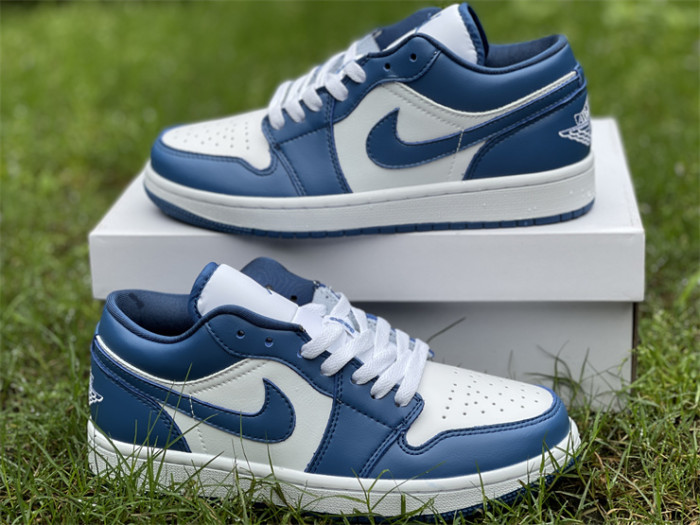 Authentic Air Jordan 1 Low “Marina Blue”