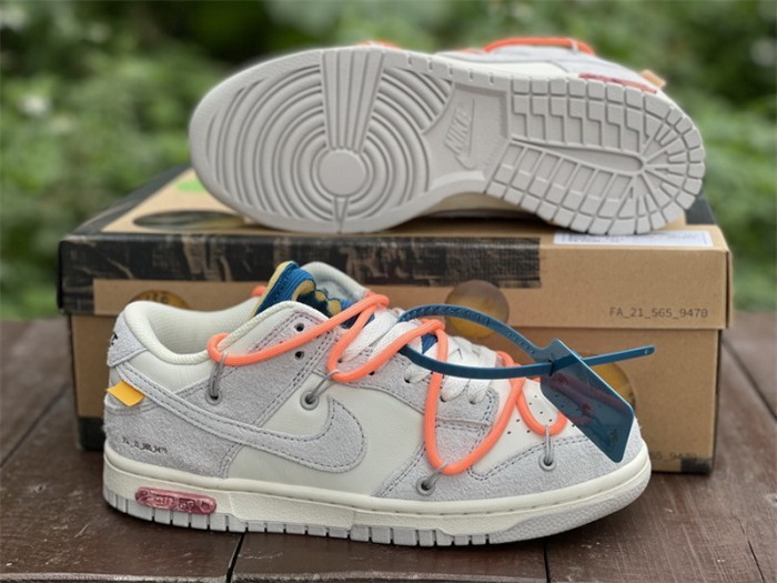 Authentic OFF-WHITE x Nike Dunk Low “The 50” DJ0950 119