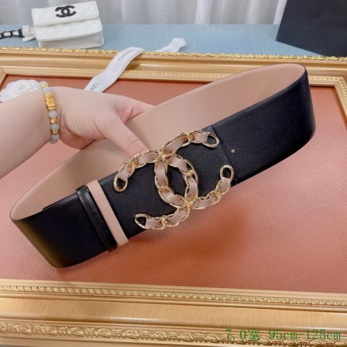 Super Perfect Quality CHNL Belts(100% Genuine Leather,steel Buckle)-246