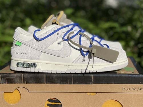 Authentic OFF-WHITE x Nike Dunk Low “The 50” DJ0950 104