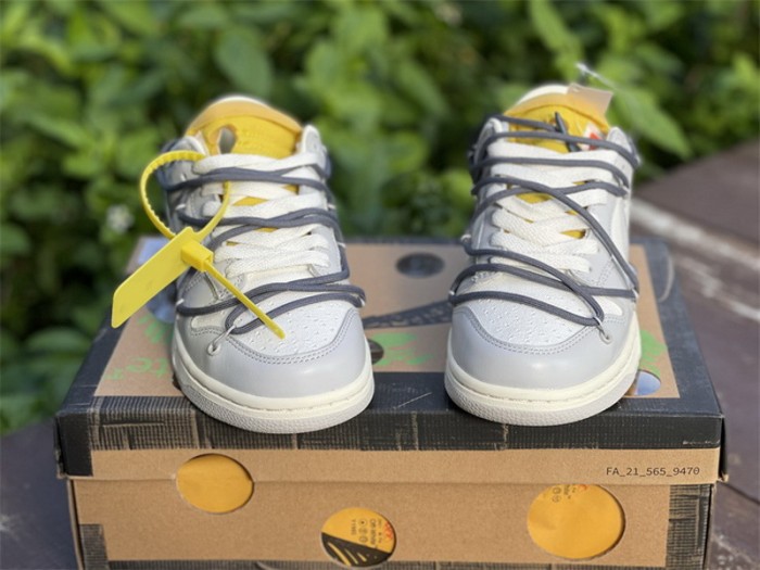 Authentic OFF-WHITE x Nike Dunk Low “The 50” DM1602 105