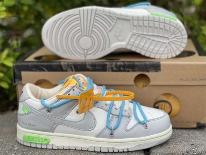 Authentic OFF-WHITE x Nike Dunk Low “The 50” DM1602 115