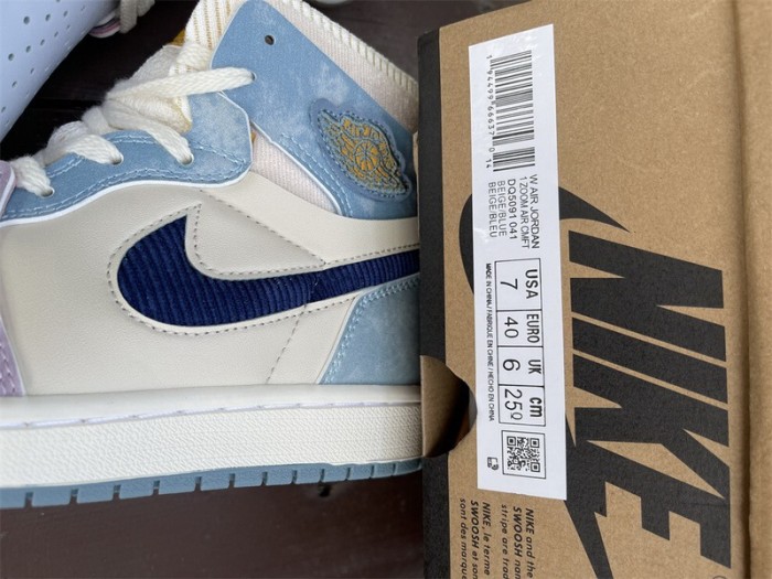 Authentic Air Jordan 1 Zoom CMFT “Celestine Blue”