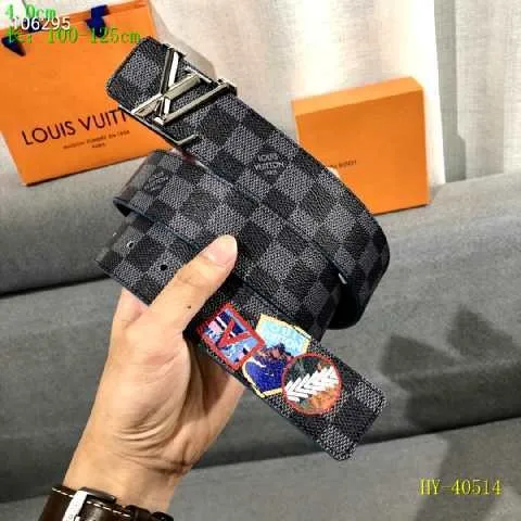 Super Perfect Quality LV Belts(100% Genuine Leather Steel Buckle)-2438