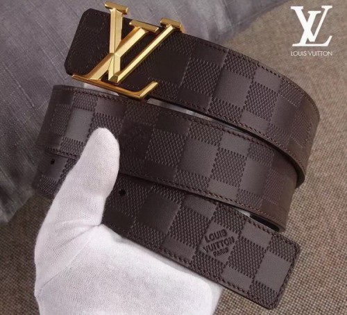 Super Perfect Quality LV Belts(100% Genuine Leather Steel Buckle)-3724
