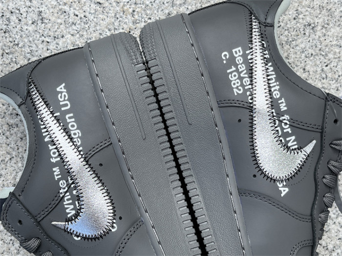 Authentic OFF-WHITE x Nike Air Force 1 Low “Grey”