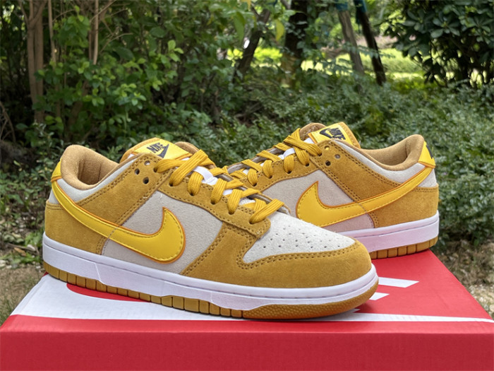 Authentic Nike Dunk Low “Gold Suede”