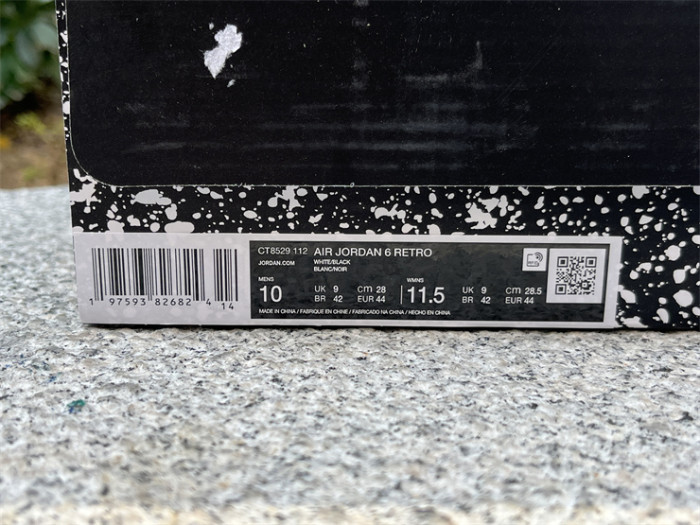 Authentic Air Jordan 6 “Reverse Oreo”