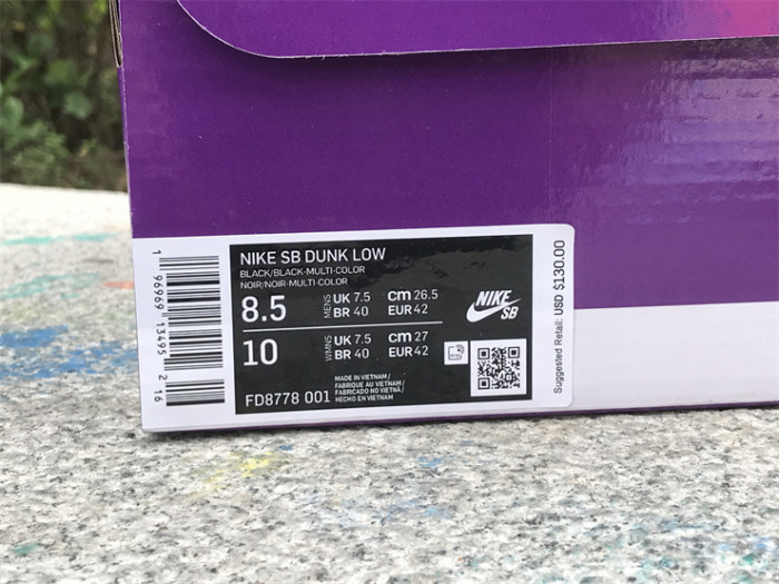 Authentic Supreme x Nike SB Dunk Low “Rammellzee”