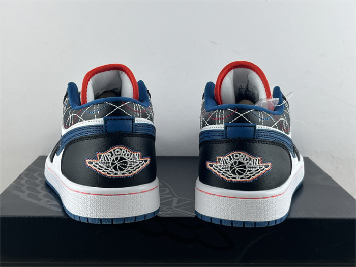 Authentic Air Jordan 1 Low SE White Industrial Blue